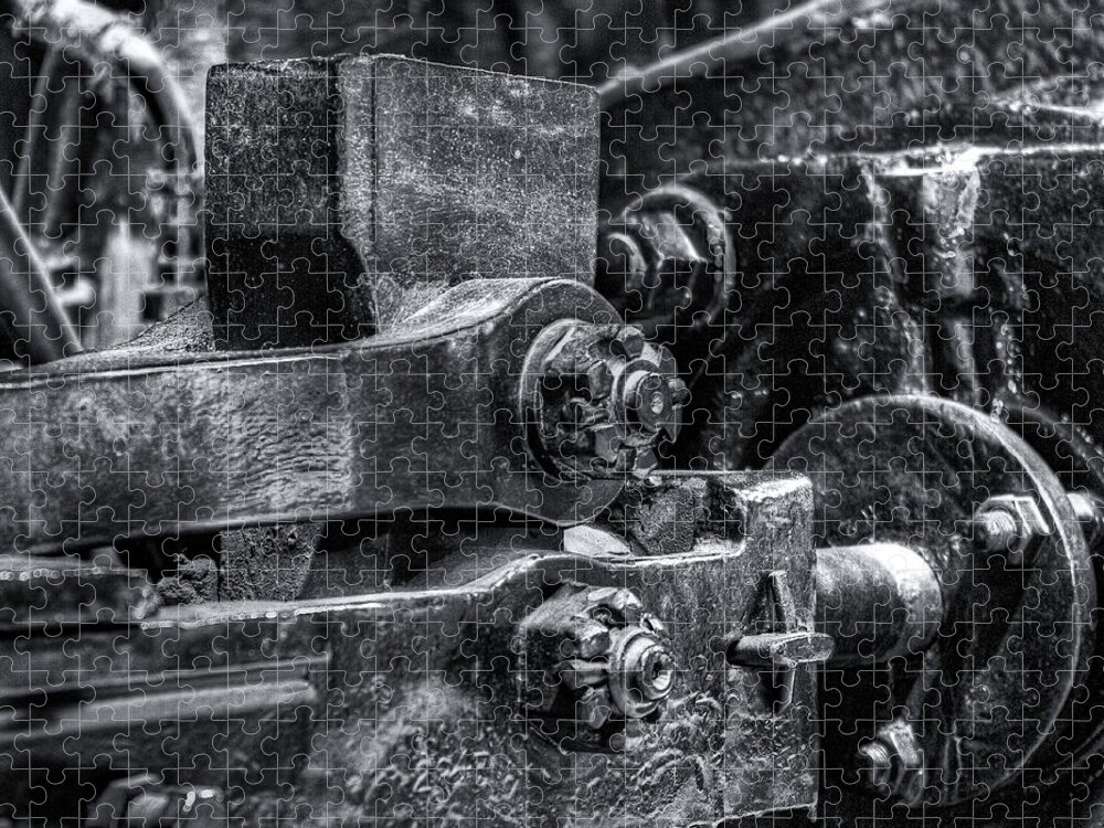 Machinery Jigsaw Puzzle featuring the photograph Rods of Steel by Scott Wyatt