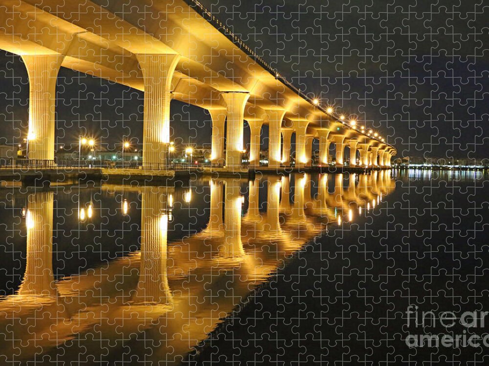 Bridge Jigsaw Puzzle featuring the photograph Roosevelt Reflection by Tom Claud