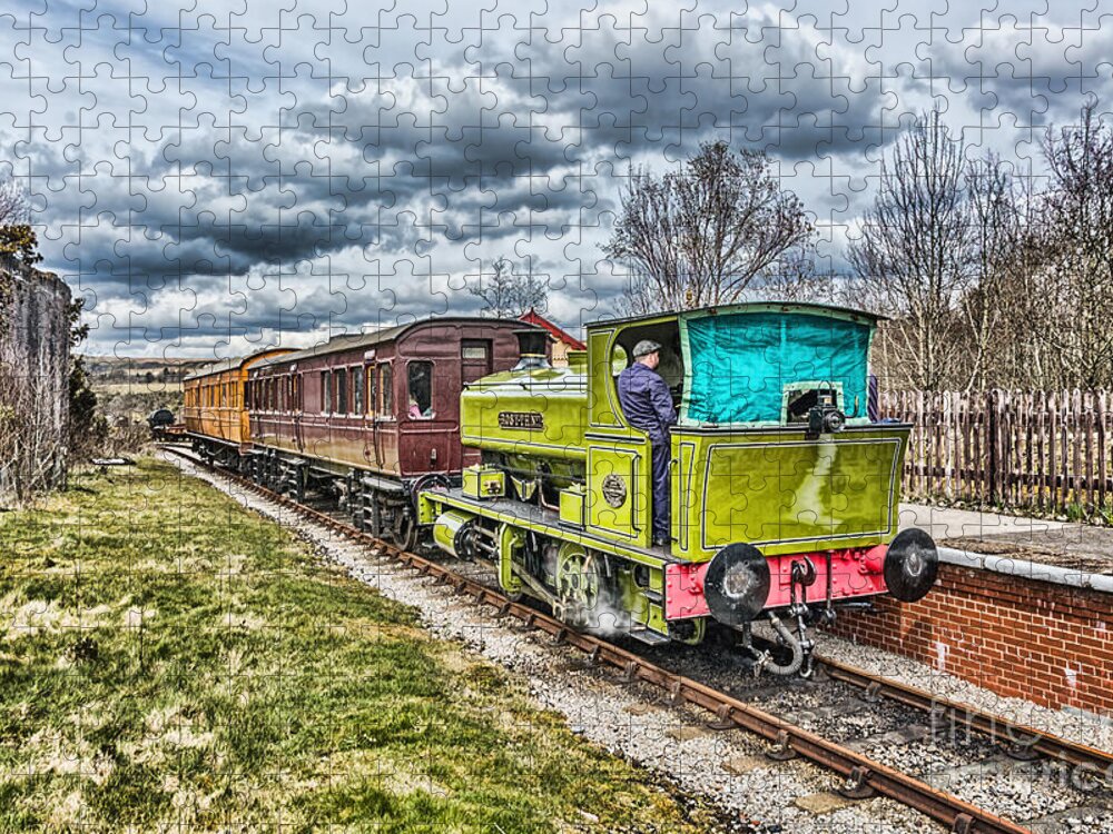 Rosyth Number 1 Jigsaw Puzzle featuring the photograph Rosyth No 1 At Big Pit Halt 3 by Steve Purnell