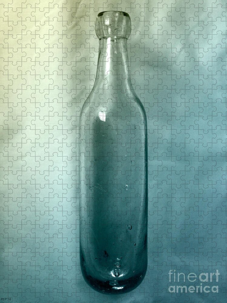 Vintage Bottle Jigsaw Puzzle featuring the photograph Round Bottom Bottle by Phil Perkins
