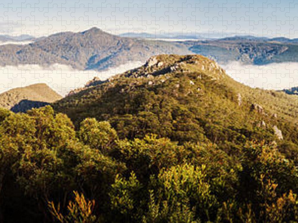Tasmania Jigsaw Puzzle featuring the photograph Round Mountain Lookout by Jorgo Photography