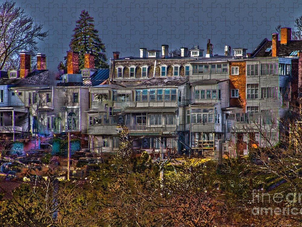 Rowhouse Jigsaw Puzzle featuring the photograph Rowhouse by William Norton