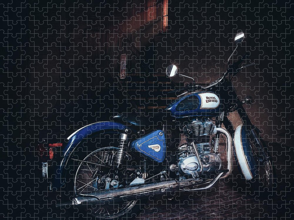 Royal Enfield Jigsaw Puzzle featuring the photograph Royal Enfield by Scott Norris