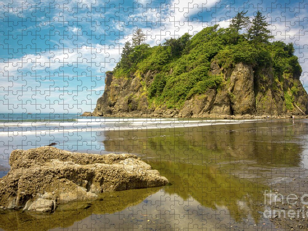 Beach Jigsaw Puzzle featuring the photograph Ruby Beach Morning by Jerry Fornarotto