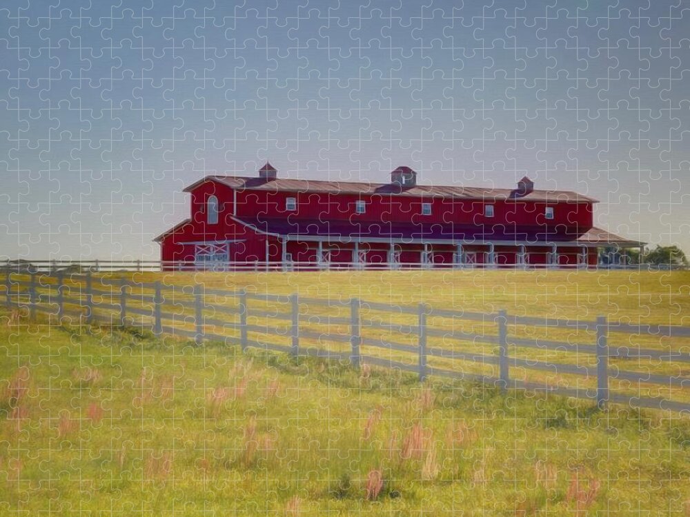 Barns Jigsaw Puzzle featuring the photograph Rural Alabama by Donna Kennedy