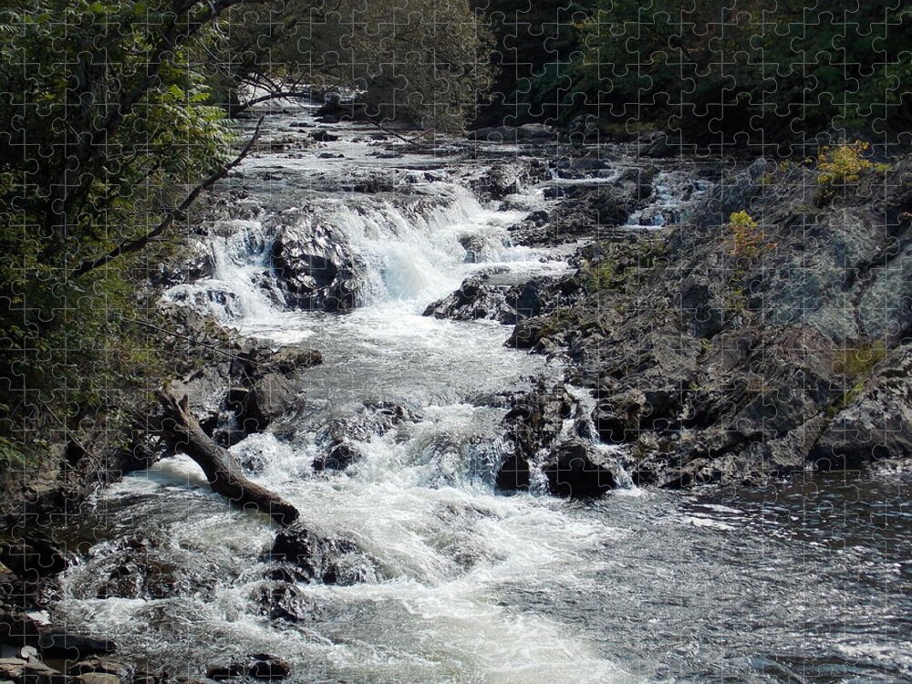 Johnson Jigsaw Puzzle featuring the photograph Rushing Water by Catherine Gagne