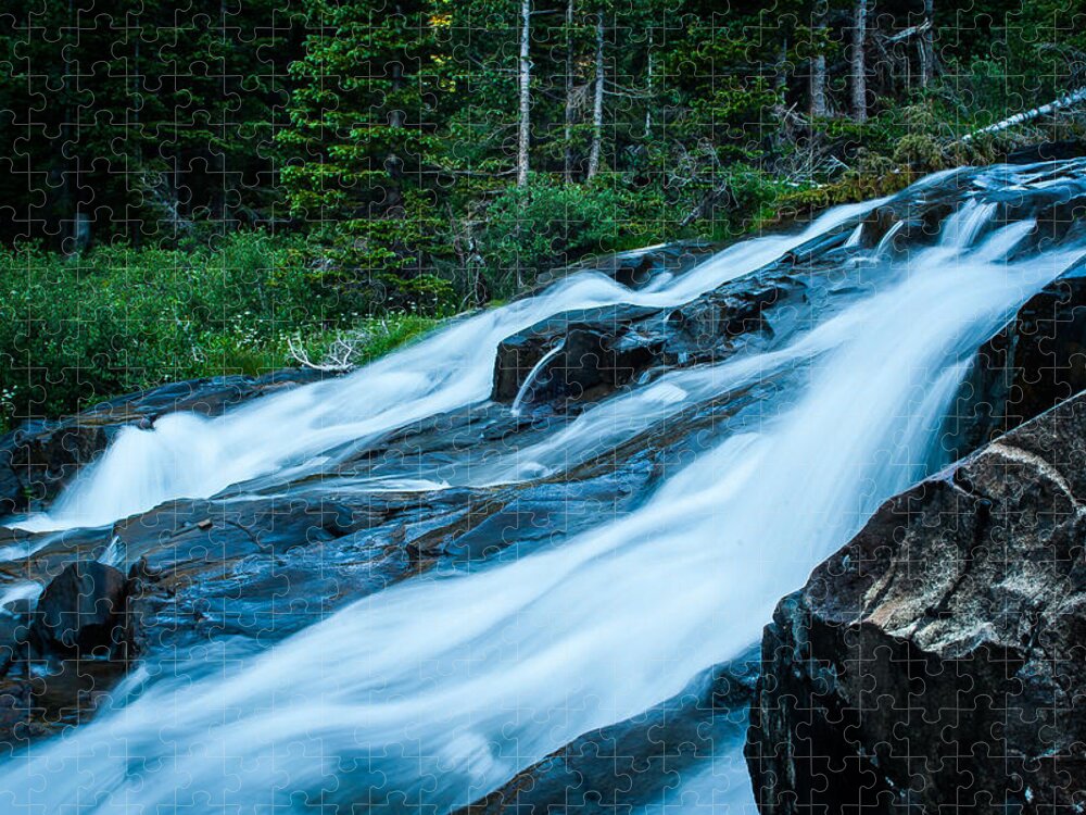 Jay Stockhaus Jigsaw Puzzle featuring the photograph Rushing Waters by Jay Stockhaus