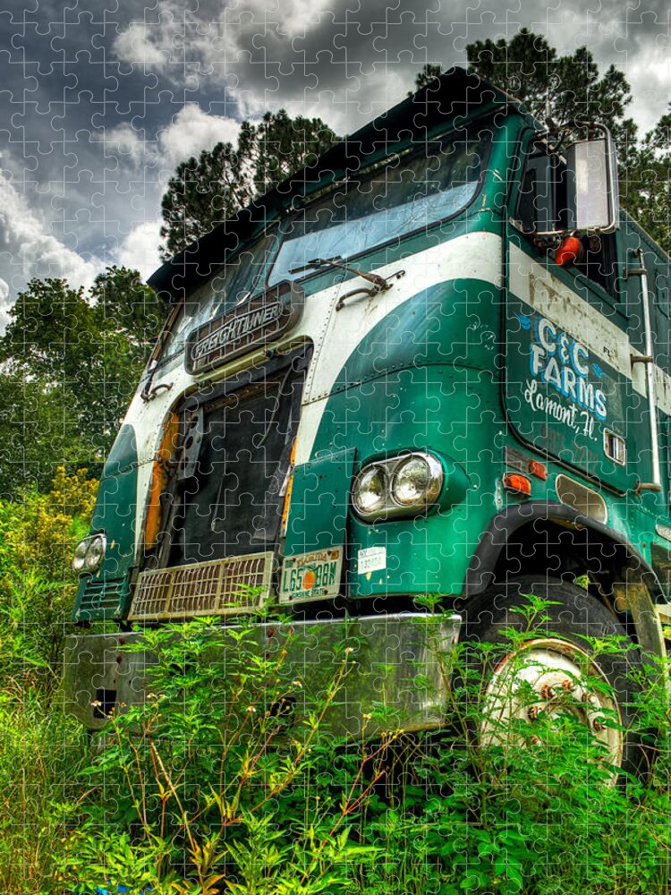 Truck Jigsaw Puzzle featuring the photograph Rusted and Busted by Richard Leighton