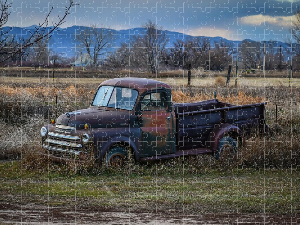 Rust Jigsaw Puzzle featuring the photograph Rusty Dodge Truck by Christopher Thomas