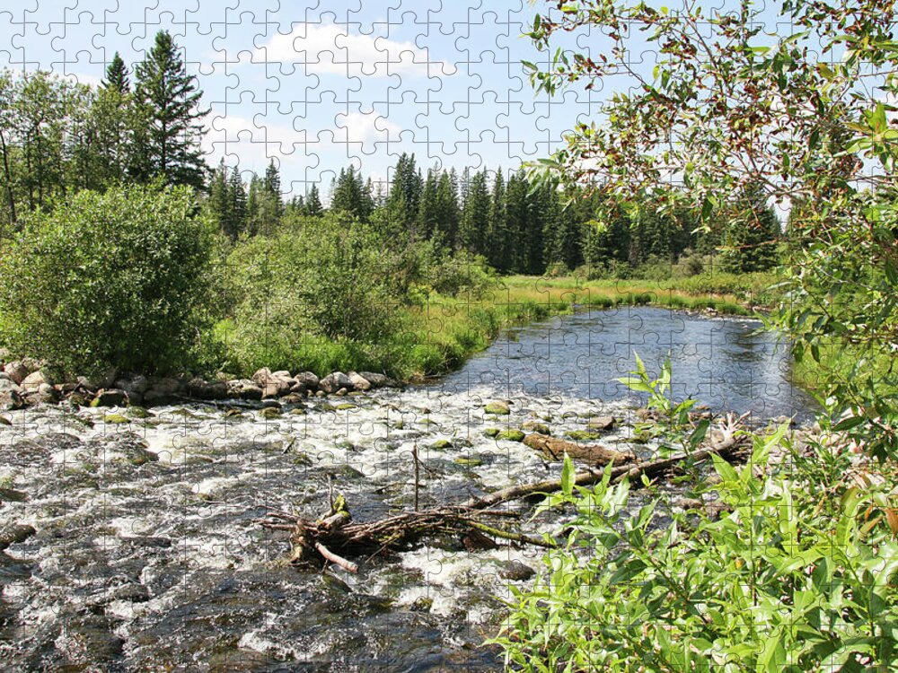 Lake Jigsaw Puzzle featuring the photograph Saginas Lake by Ryan Crouse