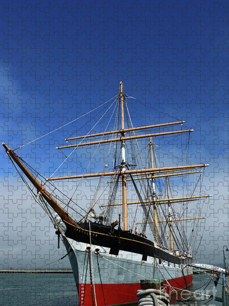 Sailing Ship Balclutha Jigsaw Puzzle featuring the photograph Sailing Ship Balclutha by Christiane Schulze Art And Photography