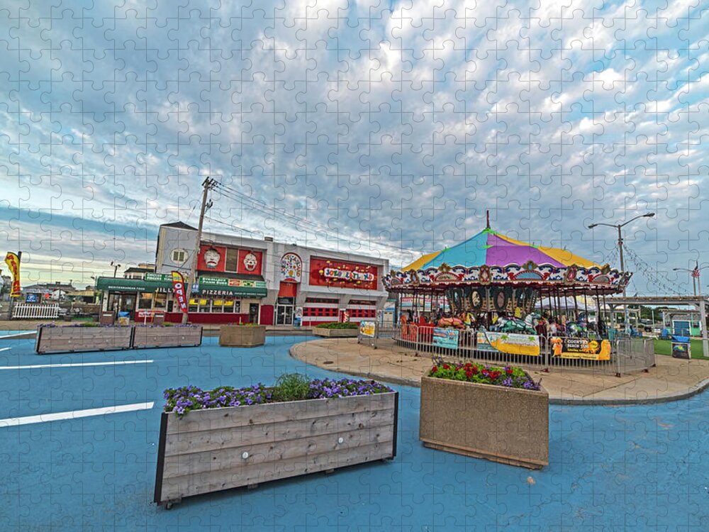 Salisbury Jigsaw Puzzle featuring the photograph Salisbury Beach Carousel Sailsbury MA by Toby McGuire