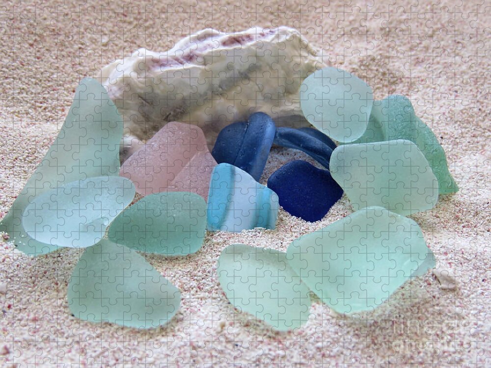 Sea Glass Jigsaw Puzzle featuring the photograph Saltwater Glass by Janice Drew