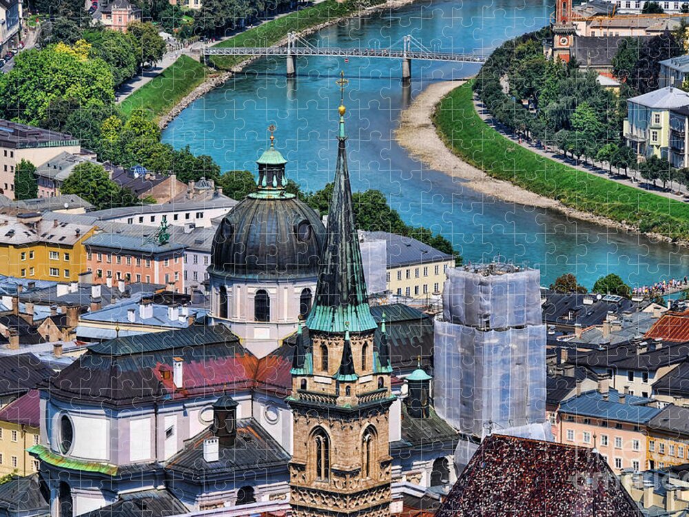 Salzburg Jigsaw Puzzle featuring the photograph Salzburg Austria Europe by Sabine Jacobs