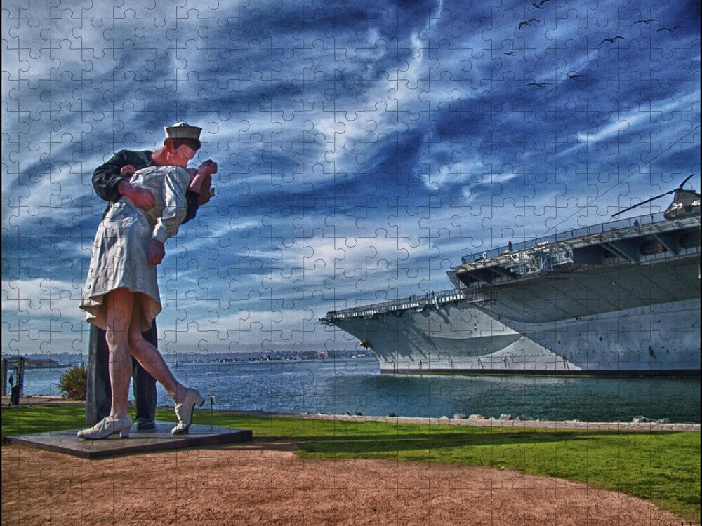Sailor Jigsaw Puzzle featuring the photograph San Diego Sailor by Chris Lord