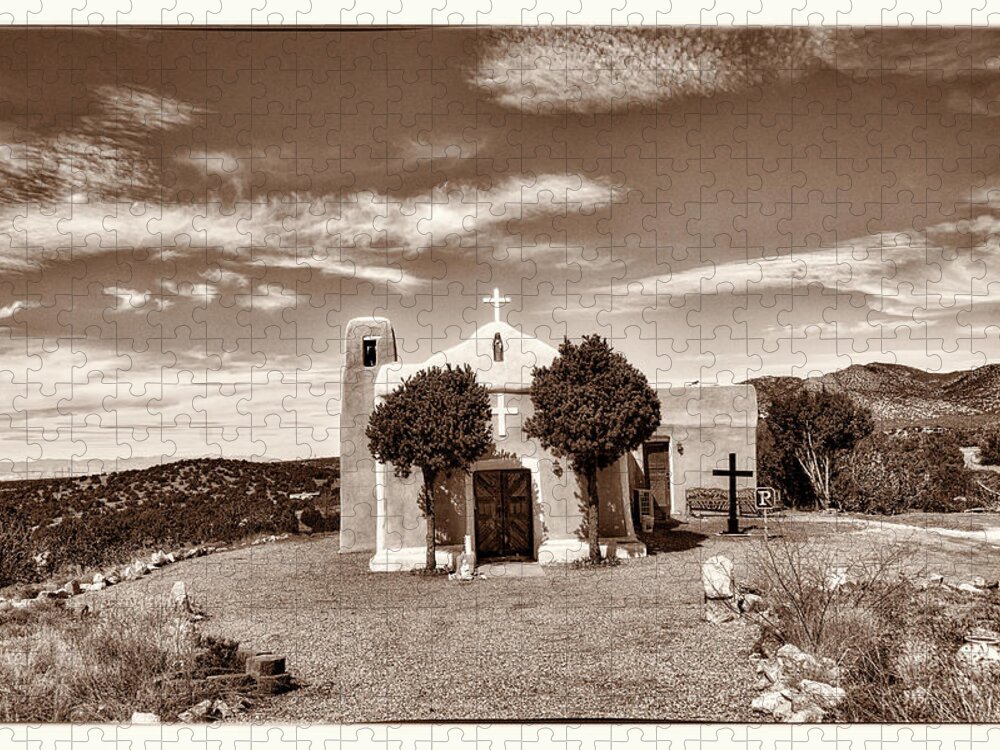 Church Jigsaw Puzzle featuring the photograph San Francisco de Asis est 1839 by Robert FERD Frank