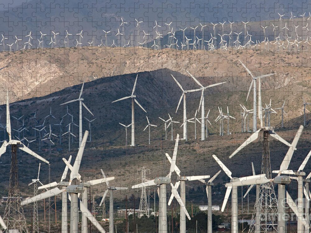 Clarence Holmes Jigsaw Puzzle featuring the photograph San Gorgonio Pass Wind Farm I by Clarence Holmes