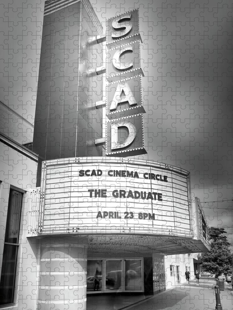 Scad Jigsaw Puzzle featuring the photograph SCAD Marquee by Mark Andrew Thomas