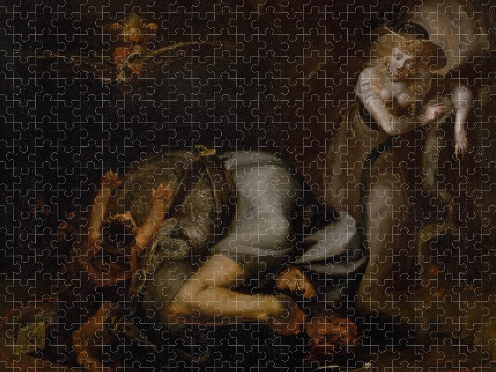 Fuseli Jigsaw Puzzle featuring the painting Scene of Witches by Henry Fuseli