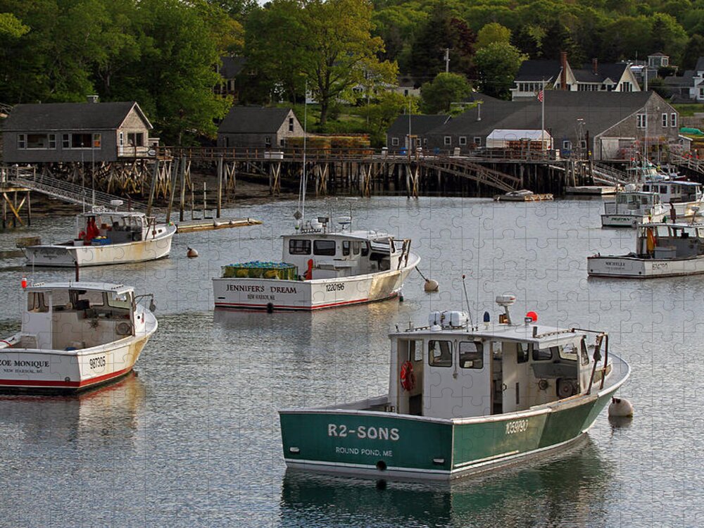 New Harbor Jigsaw Puzzle featuring the photograph Scenic New Harbor Maine by Juergen Roth