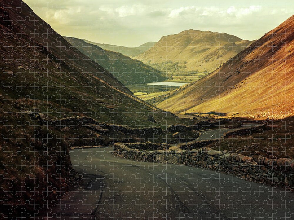 Scotland Jigsaw Puzzle featuring the photograph Scotland at the sunset by Jaroslaw Blaminsky