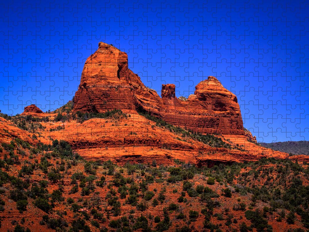 Sedona Jigsaw Puzzle featuring the photograph Sedona Rock Formations by David Patterson