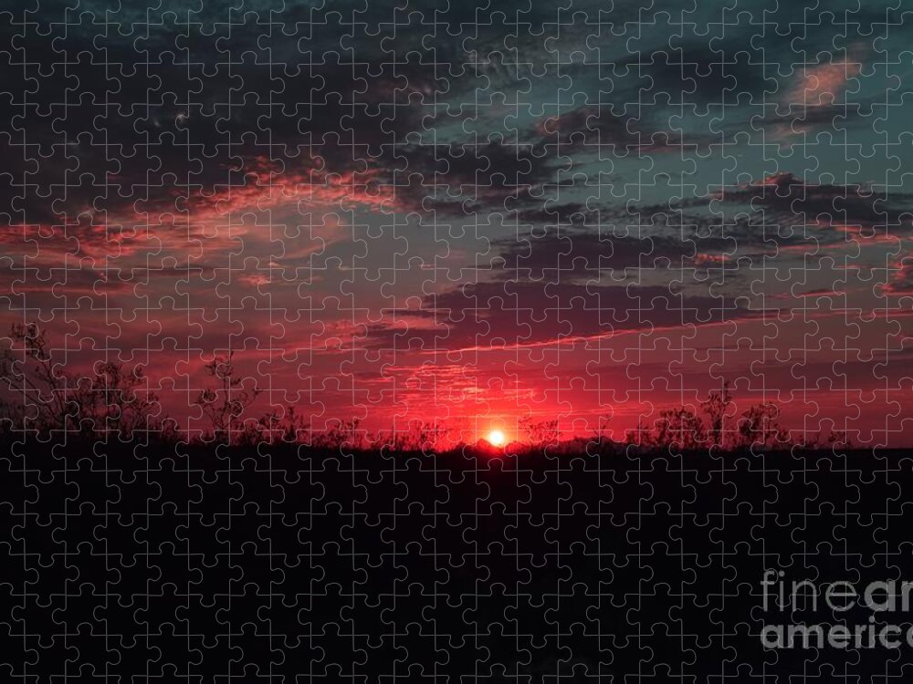 Arizona Jigsaw Puzzle featuring the photograph Seeing Red at Sunset by Janet Marie