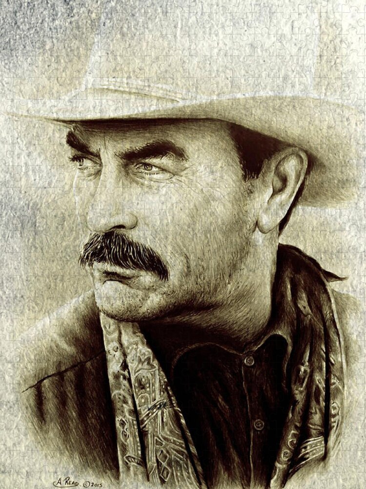 Selleck Jigsaw Puzzle featuring the painting Selleck by Andrew Read