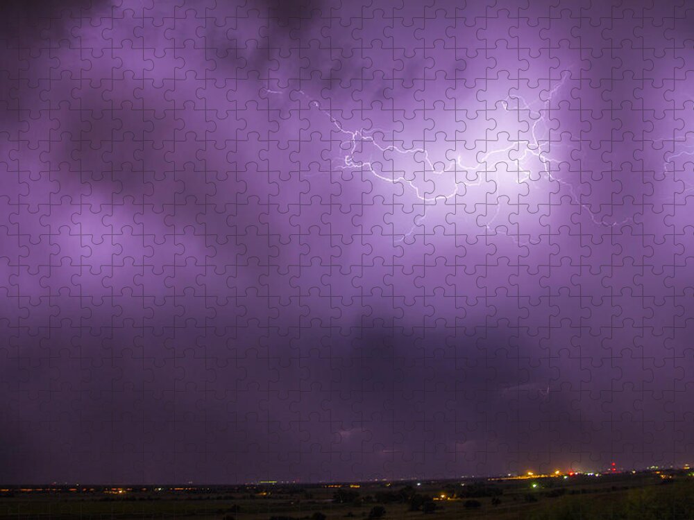 Nebraskasc Jigsaw Puzzle featuring the photograph September Nebraska Storm Cells 024 by NebraskaSC