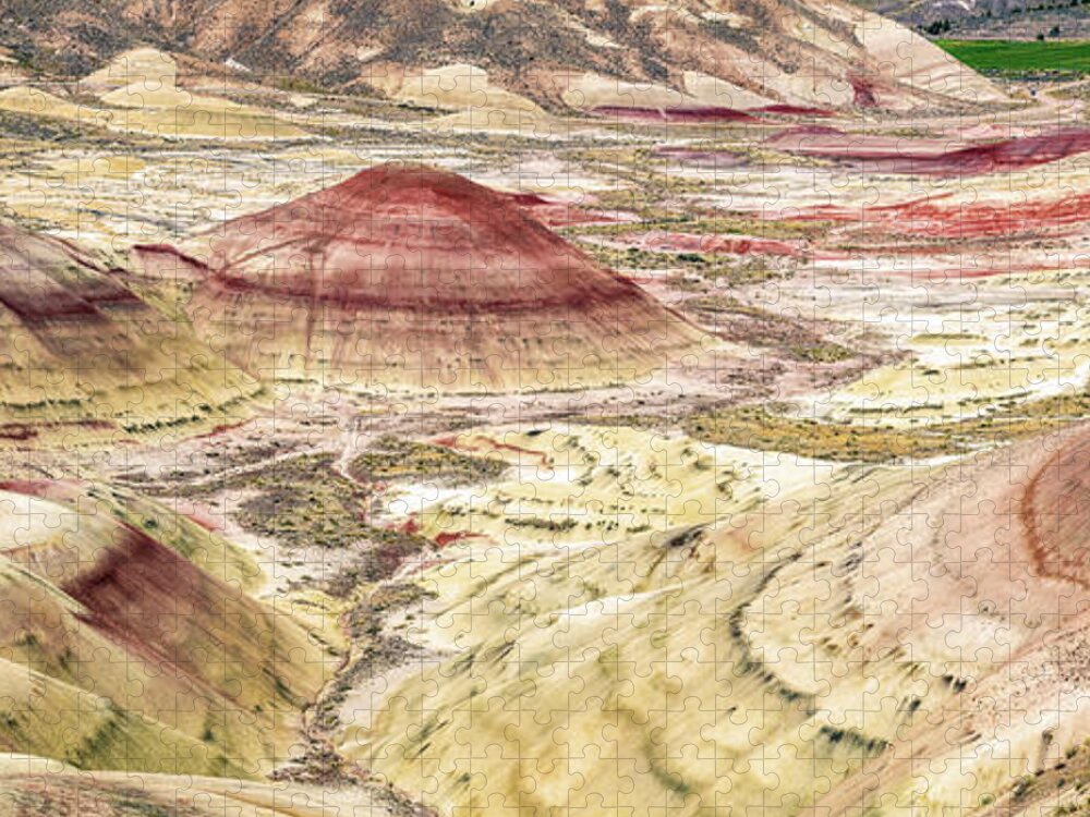Painted Hills Jigsaw Puzzle featuring the photograph Painted Hills of Oregon by Pierre Leclerc Photography