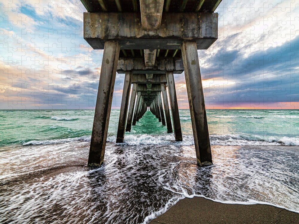 Florida Jigsaw Puzzle featuring the photograph Sharky's Pier by Joe Holley