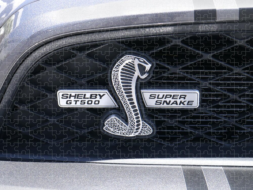 Transportation Jigsaw Puzzle featuring the photograph SHELBY GT 500 Super Snake by Mike McGlothlen