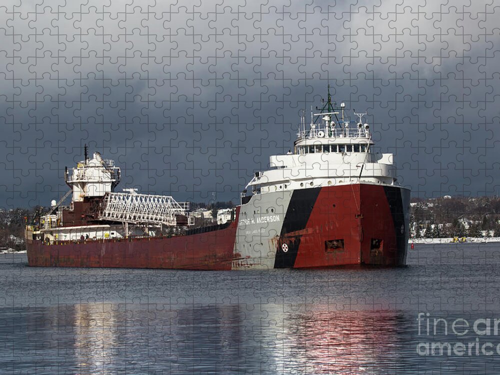 Ship Jigsaw Puzzle featuring the photograph Ship Arthur Anderson Mission Point-6770 by Norris Seward
