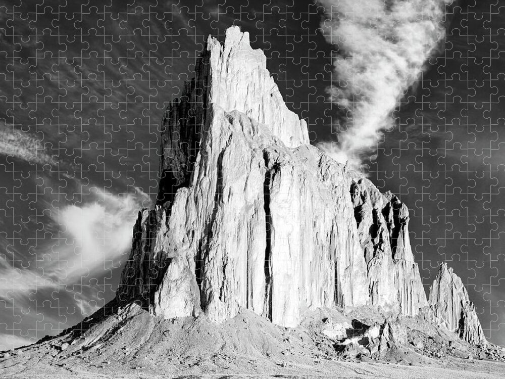 Shiprock Jigsaw Puzzle featuring the photograph Shiprock New Mexico by Dominic Piperata