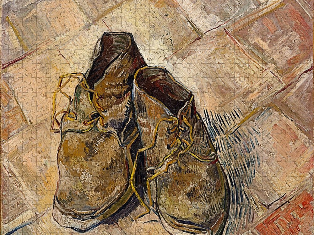 Vincent Van Gogh Jigsaw Puzzle featuring the digital art Shoes by Newwwman