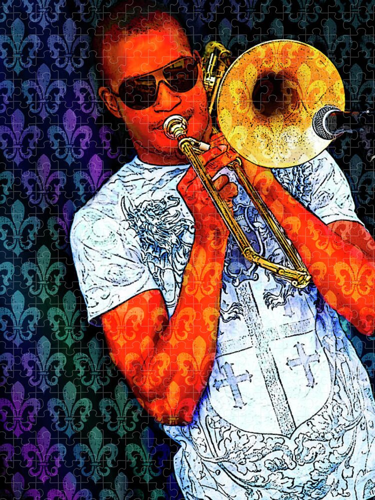 Trombone Shorty Jigsaw Puzzle featuring the photograph Shorty by Tammy Wetzel