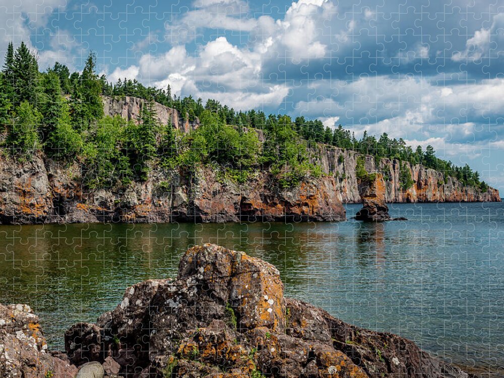 Lake Superior Jigsaw Puzzle featuring the photograph Shovel Point by Gary McCormick
