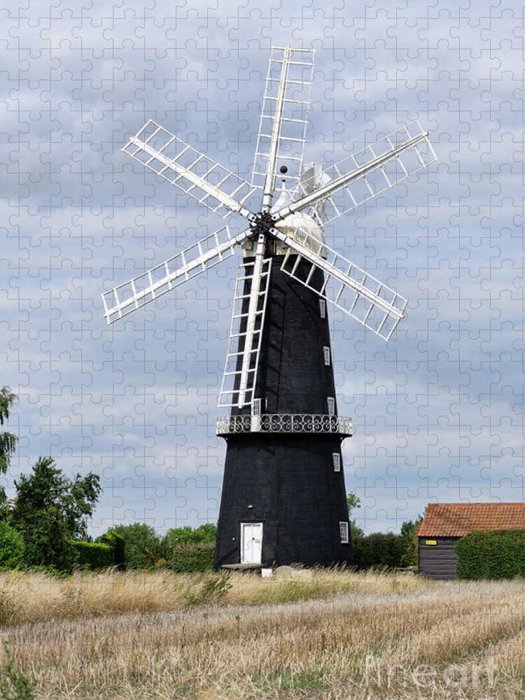 Sibsey Jigsaw Puzzle featuring the photograph Sibsey Trader Windmill by Steev Stamford