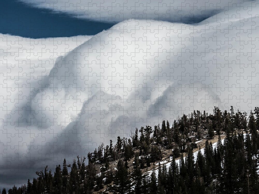 Storm Jigsaw Puzzle featuring the photograph Sierra stormclouds by Martin Gollery