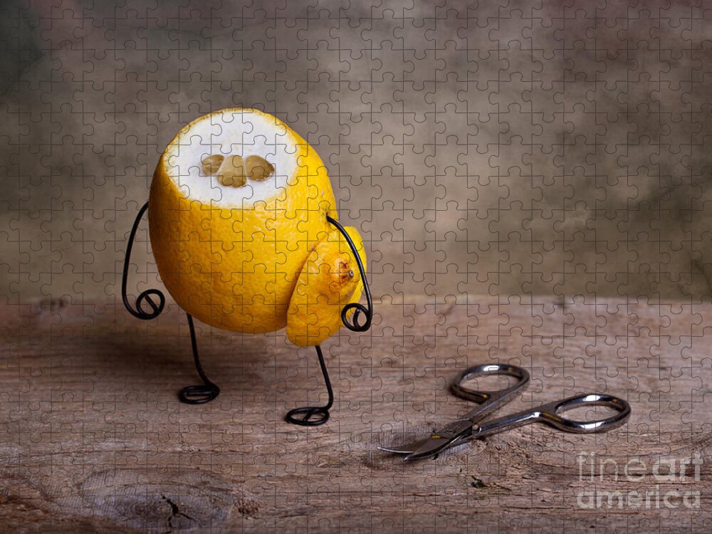 Lemon Jigsaw Puzzle featuring the photograph Simple Things 11 by Nailia Schwarz