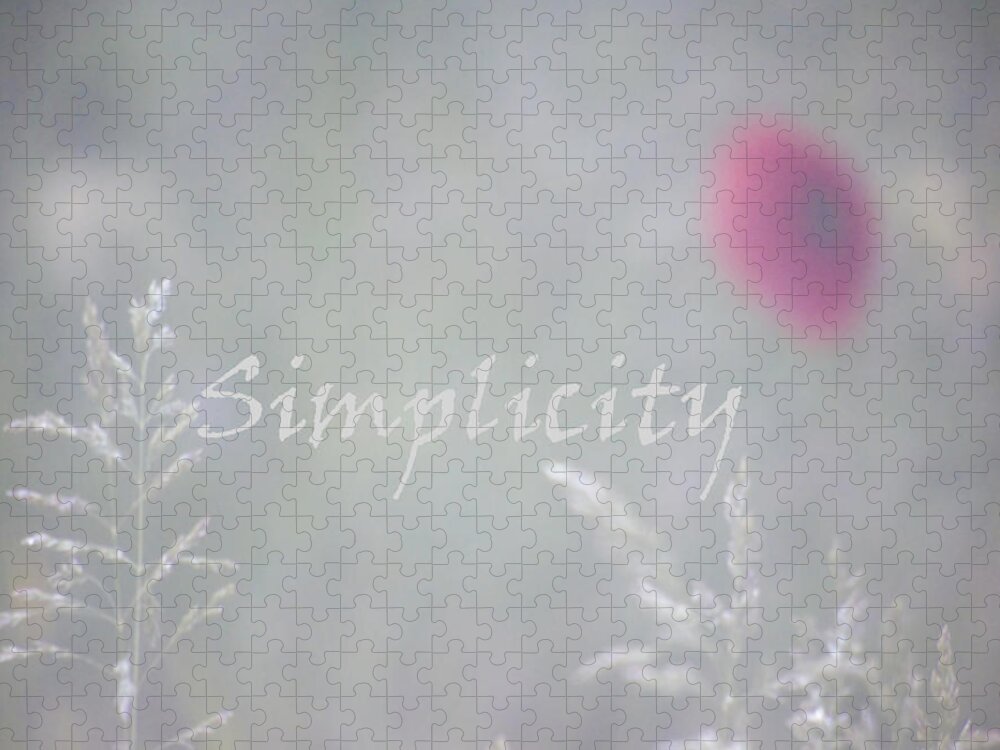 Simplicity Jigsaw Puzzle featuring the photograph Simplicity Misty Poppy by Barbara St Jean