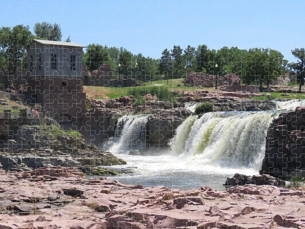 Sioux Falls Jigsaw Puzzle featuring the photograph Sioux Falls by Keith Stokes