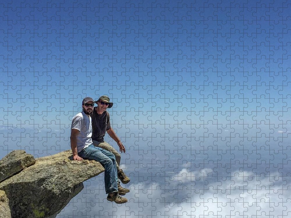 Sky Jigsaw Puzzle featuring the photograph Sitting On Top Of The World by Ed Clark