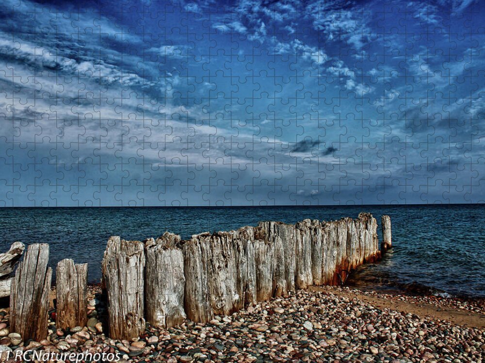 Hdr Jigsaw Puzzle featuring the photograph Skies of Superior by Rachel Cohen