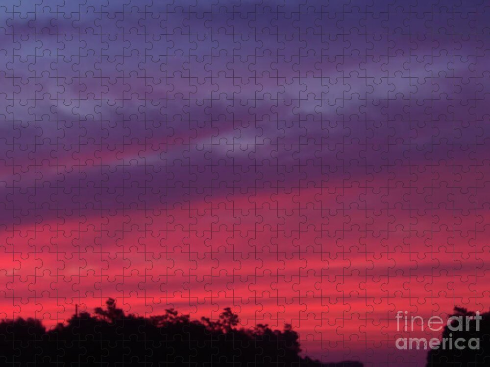 Sunrise Jigsaw Puzzle featuring the photograph Sky Painting by D Hackett