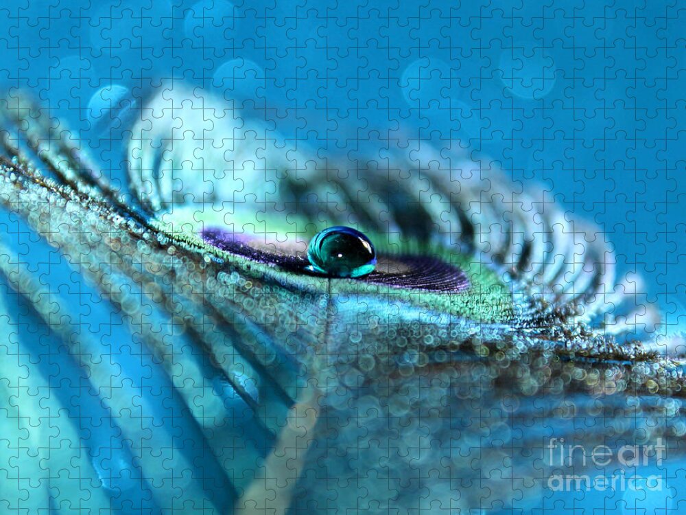 Peacock Feather Jigsaw Puzzle featuring the photograph Small Miracles by Krissy Katsimbras