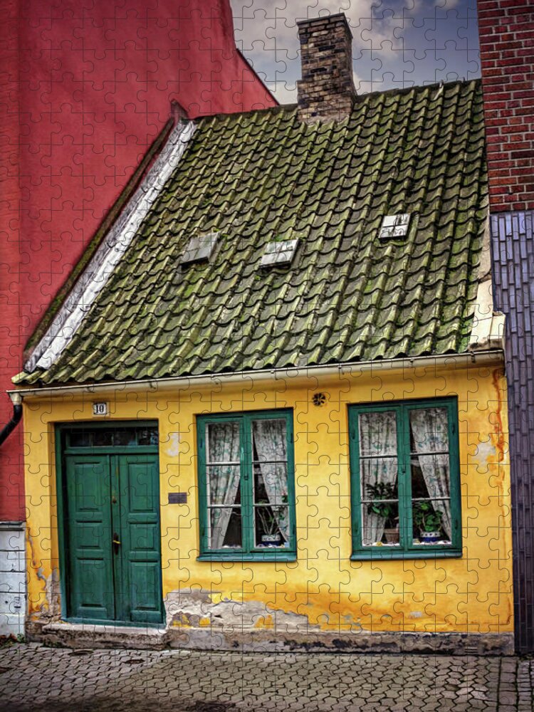 Malmo Jigsaw Puzzle featuring the photograph Smallest House in Malmo Sweden by Carol Japp