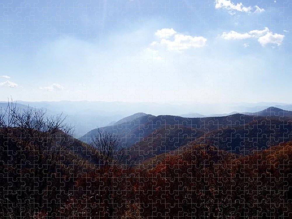 Smoke Jigsaw Puzzle featuring the photograph Smoke of the Smokies by Cathy Harper