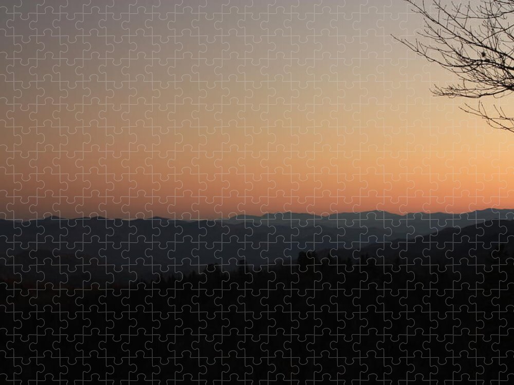 Art Prints Jigsaw Puzzle featuring the photograph Smoky Mountain Sunset by Nunweiler Photography