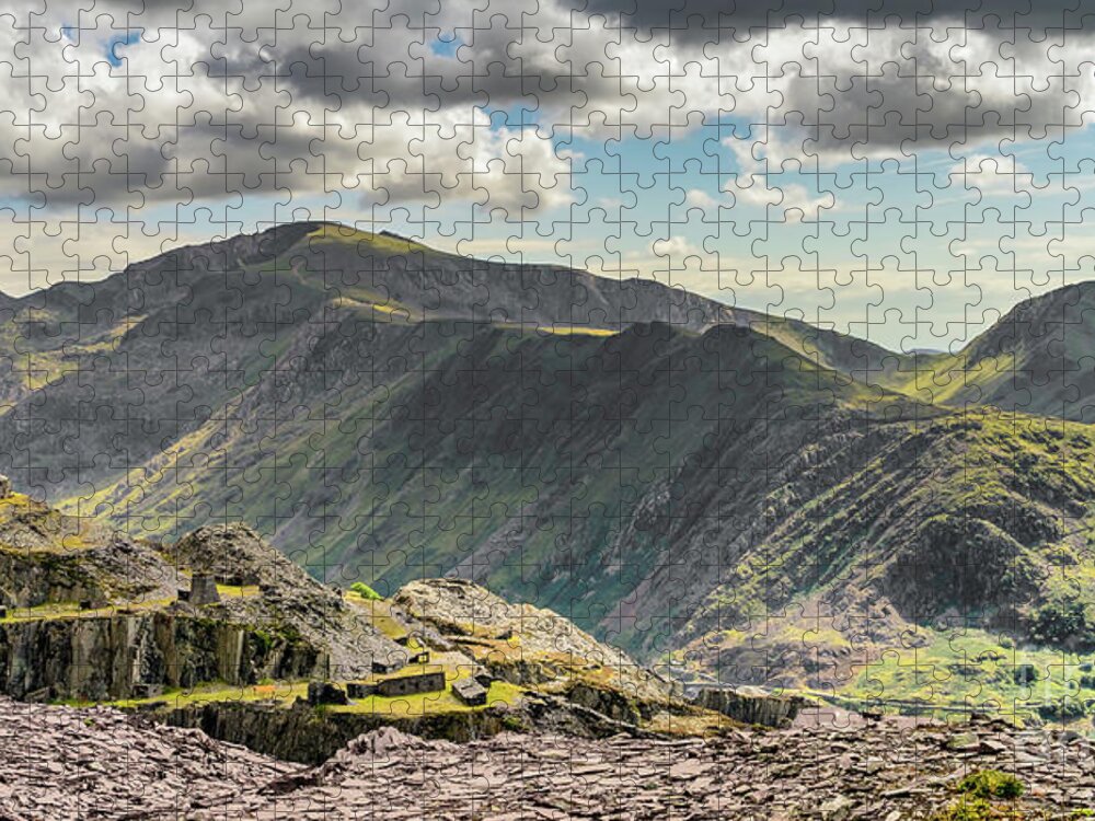 Snowdon Jigsaw Puzzle featuring the photograph Snowdon Moutain Range by Adrian Evans